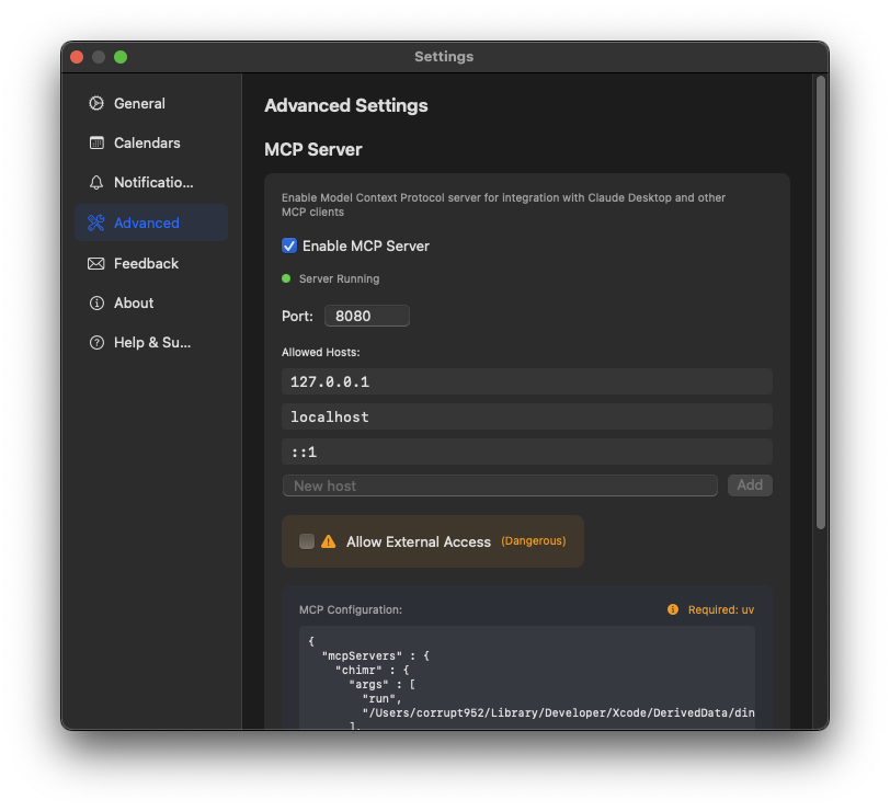 Enable MCP Server